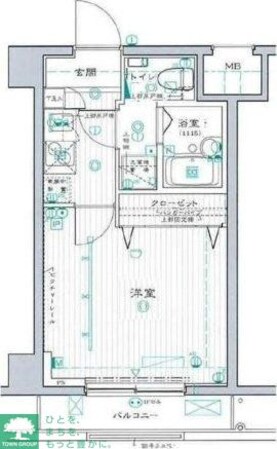 アークフラッツ品川の物件間取画像